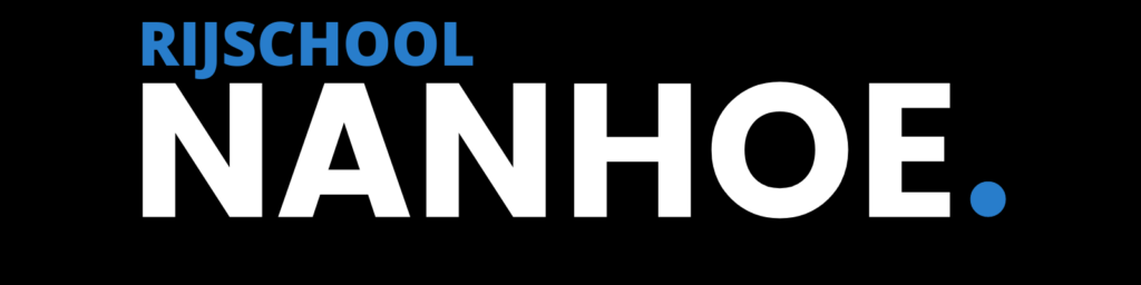 Logo Rijschool Nanhoe Wit - Rijschool Nanhoe